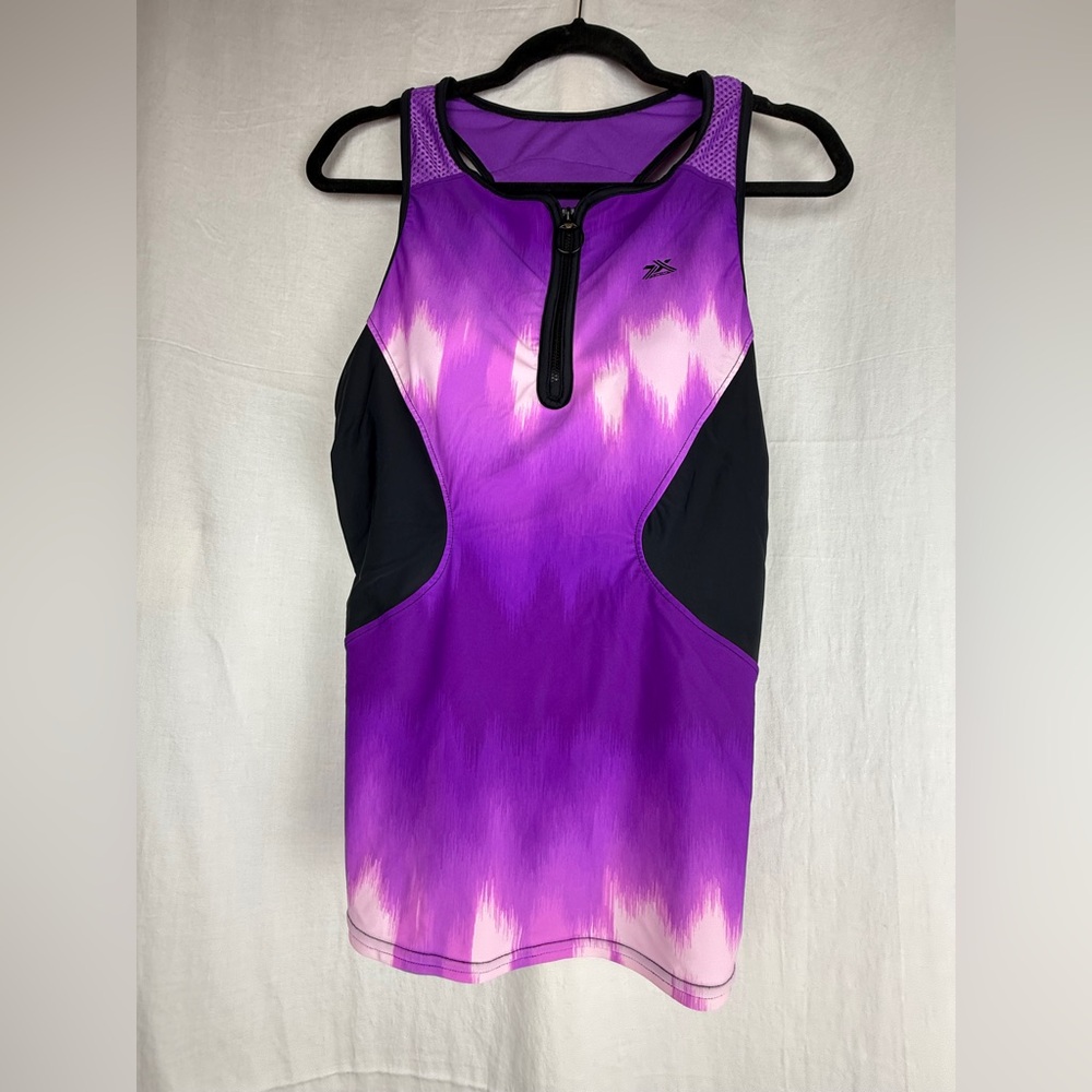 ZeroXposur Purple and Black Tank Top